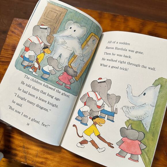 Vintage 1986 Babar And The Ghost Paperback Book - Picture 12 of 16